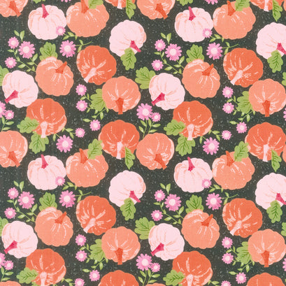 Hey Boo - Pumpkin Patch Midnight Yardage