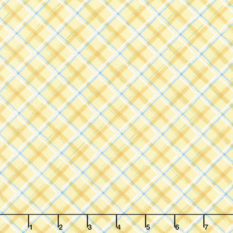 Gnome-Grown - Plaid Yellow Yardage