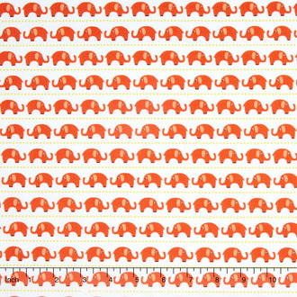 Oh Boy! - Elephants Orange Yardage