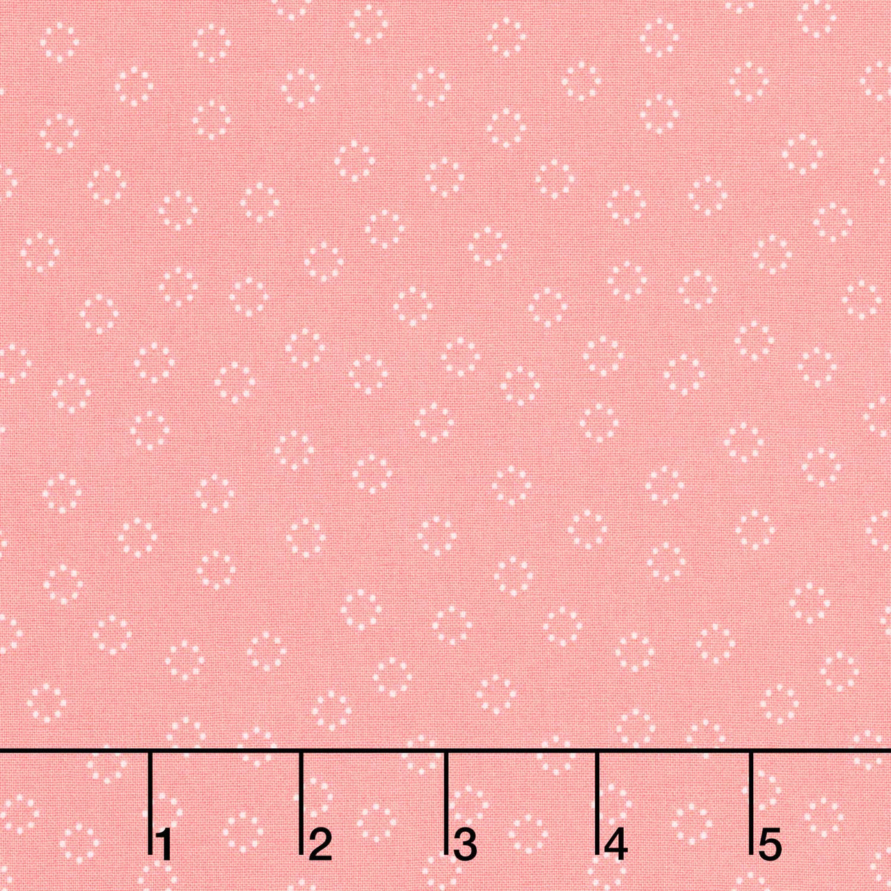 Strawberry Lemonade - Daisy Dots Carnation Yardage Primary Image