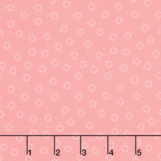 Strawberry Lemonade - Daisy Dots Carnation Yardage