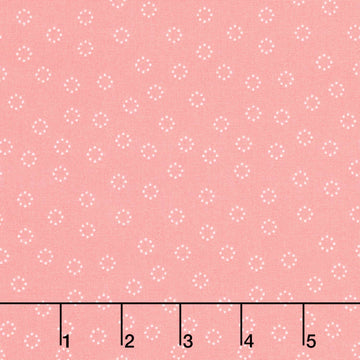Strawberry Lemonade - Daisy Dots Carnation Yardage Primary Image