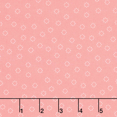 Strawberry Lemonade - Daisy Dots Carnation Yardage