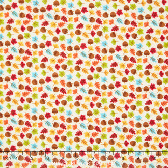 Happy Harvest - Acorns Cream Flannel Yardage