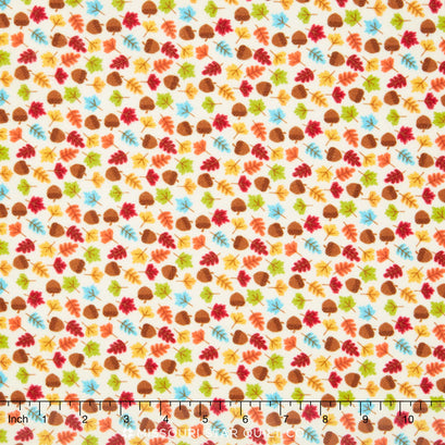 Happy Harvest - Acorns Cream Flannel Yardage