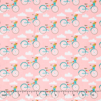 Fancy Free - Bikes Pink Yardage