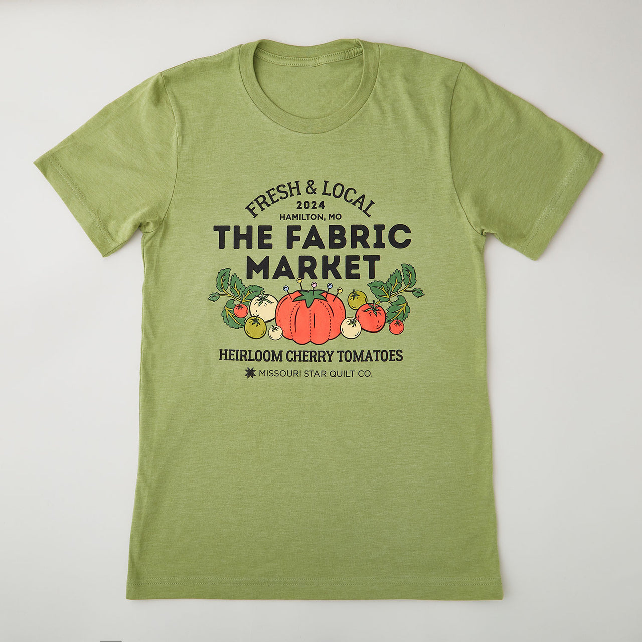 Missouri Star Fresh & Local T-shirt Heather Green - M Primary Image