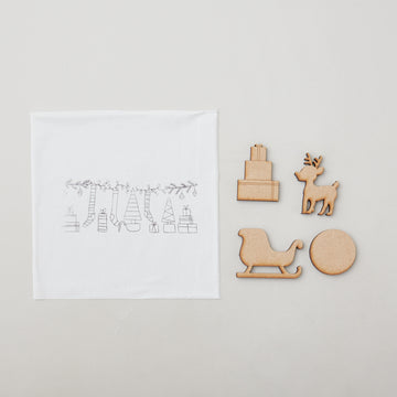 Farmers Market Collection - Christmas Morning Embroidery Kit Alternative View #1