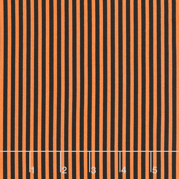 Pinstripe - 1/8" Stripe Pumpkin Halloween Yardage Primary Image