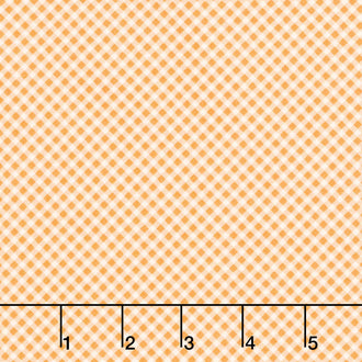 Strawberry Lemonade - Gingham Check Apricot Yardage