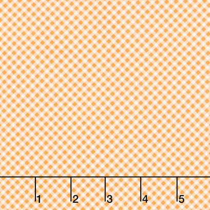 Strawberry Lemonade - Gingham Check Apricot Yardage
