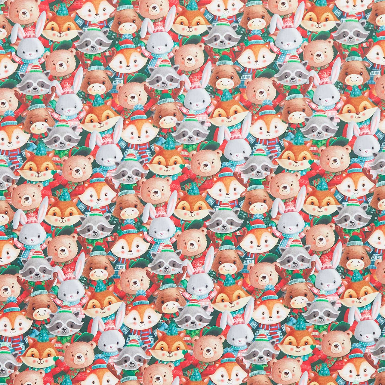 Snow Angels - Animal Crowd Multi Yardage Primary Image