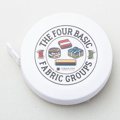 Missouri Star Four Fabric Groups Mini 5' (60") Round Tape Measure