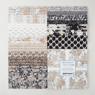 Holiday Flourish Festive Finery Taupe Colorstory Metallic Ten Squares