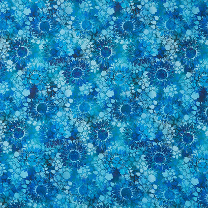 I Dream In Color - Sunflower Blue Yardage