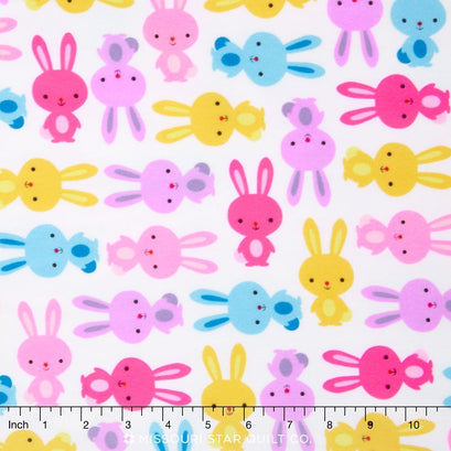 Urban Zoologie Flannel - Sweet Bunnies Yardage