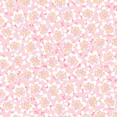 Blast from the Past - Bouquets Pink Yardage