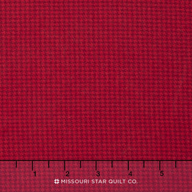 Shetland Flannel - Tiny Houndstooth Red Yardage