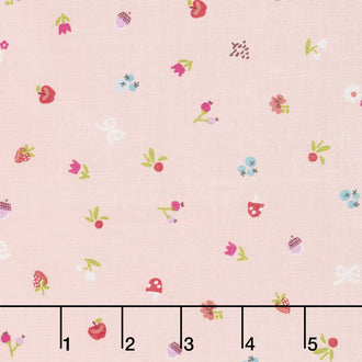 Little Red in the Woods - Bits Pink Yardage