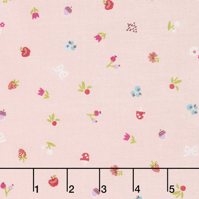 Little Red in the Woods - Bits Pink Yardage