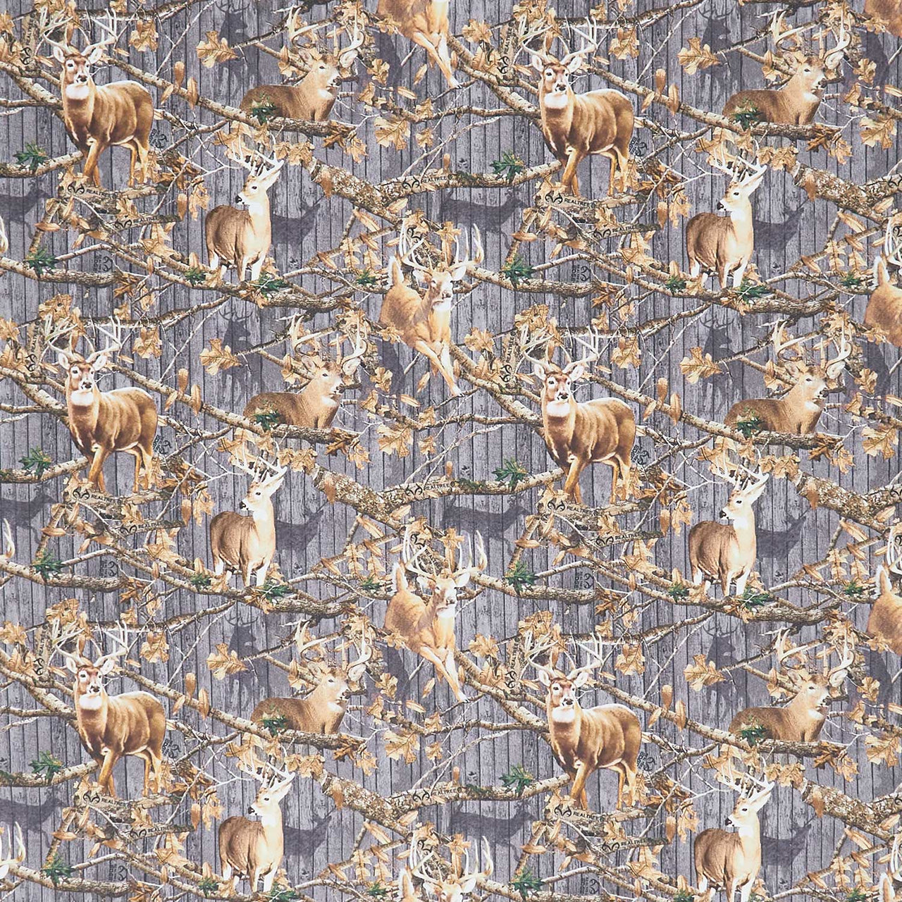 Realtree - Plank Deer and Branches Multi Yardage Primary Image