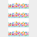 Sew Spring! - Floral Border Stripe Multi Yardage Alternative View #1