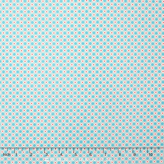 Teddy Bear's Picnic - Gingham Aqua Yardage