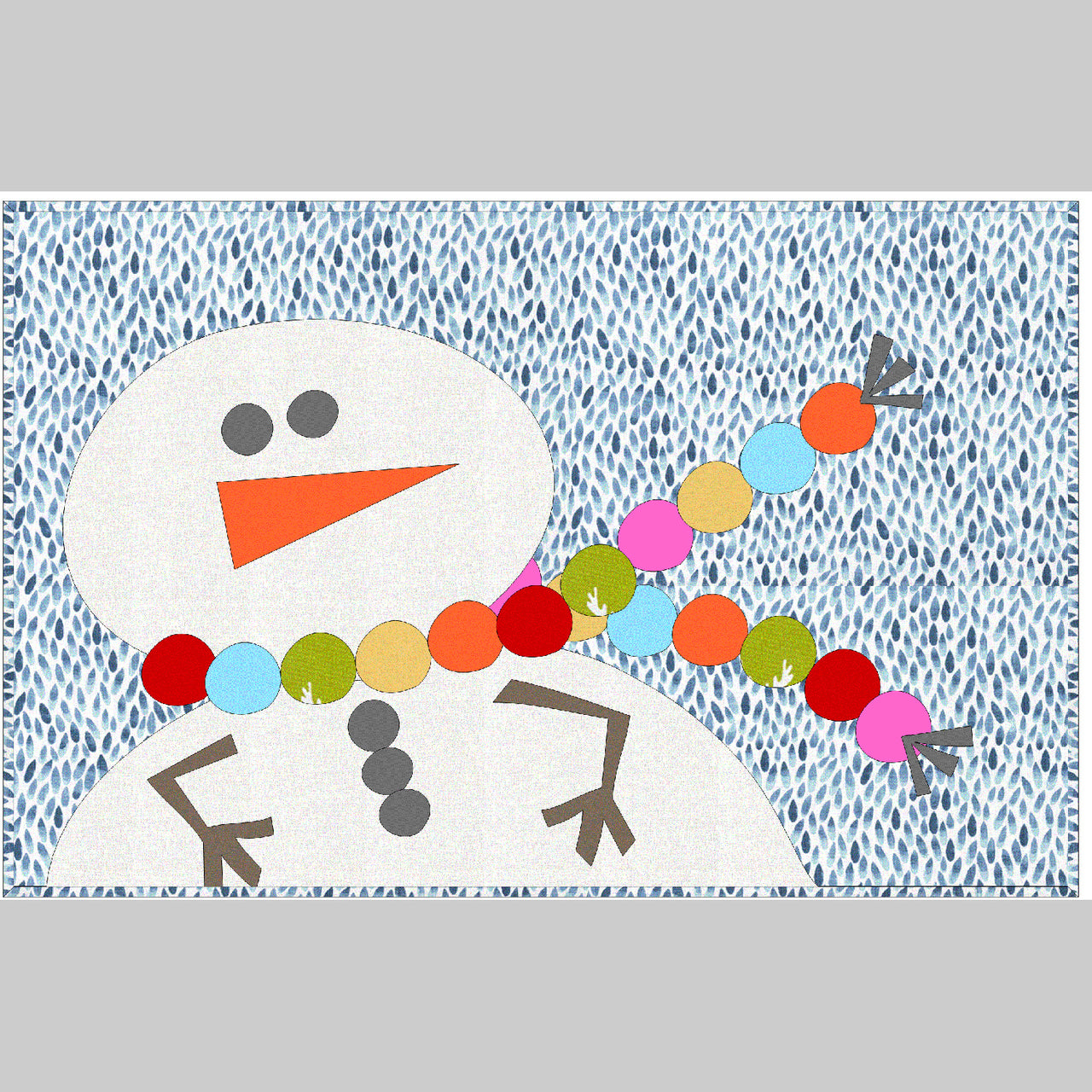 Let It Snow Floor Canvas Kit