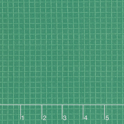 Noah & Friends II - Grid Dark Green Yardage