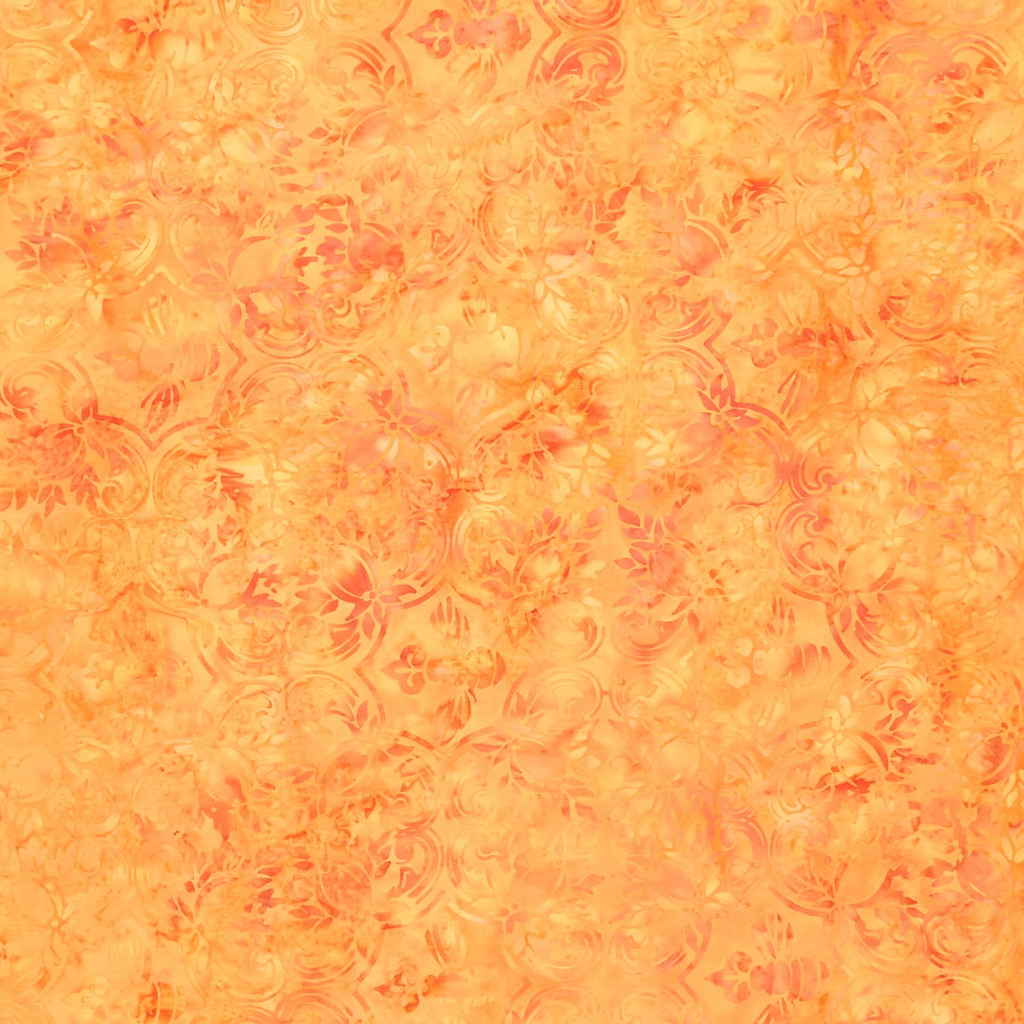 Summertime Batiks - Bee Square Orange Yardage Primary Image