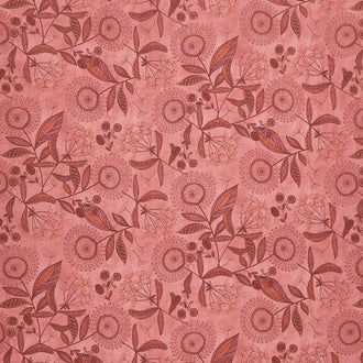 Gift of Grateful Praise - Dandelions Red Rose Yardage