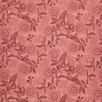 Gift of Grateful Praise - Dandelions Red Rose Yardage