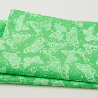 Bremen Favorites - Butterflies Green 2 Yard Cut