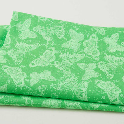 Bremen Favorites - Butterflies Green 2 Yard Cut