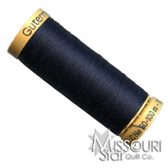 Gutermann 50 WT Cotton Thread Dark Navy