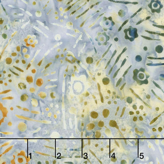 Tonga Batiks - Stonewash Garden Confetti Sky Yardage