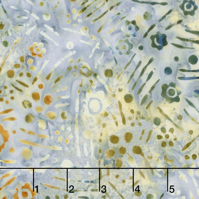 Tonga Batiks - Stonewash Garden Confetti Sky Yardage