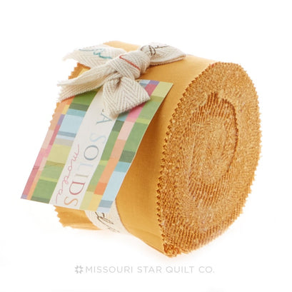 Bella Solids Golden Wheat Junior Jelly Roll
