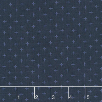 Indikon - Denim Cross Stitch Yardage