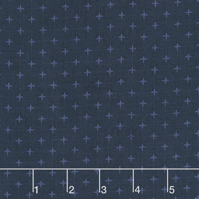 Indikon - Denim Cross Stitch Yardage