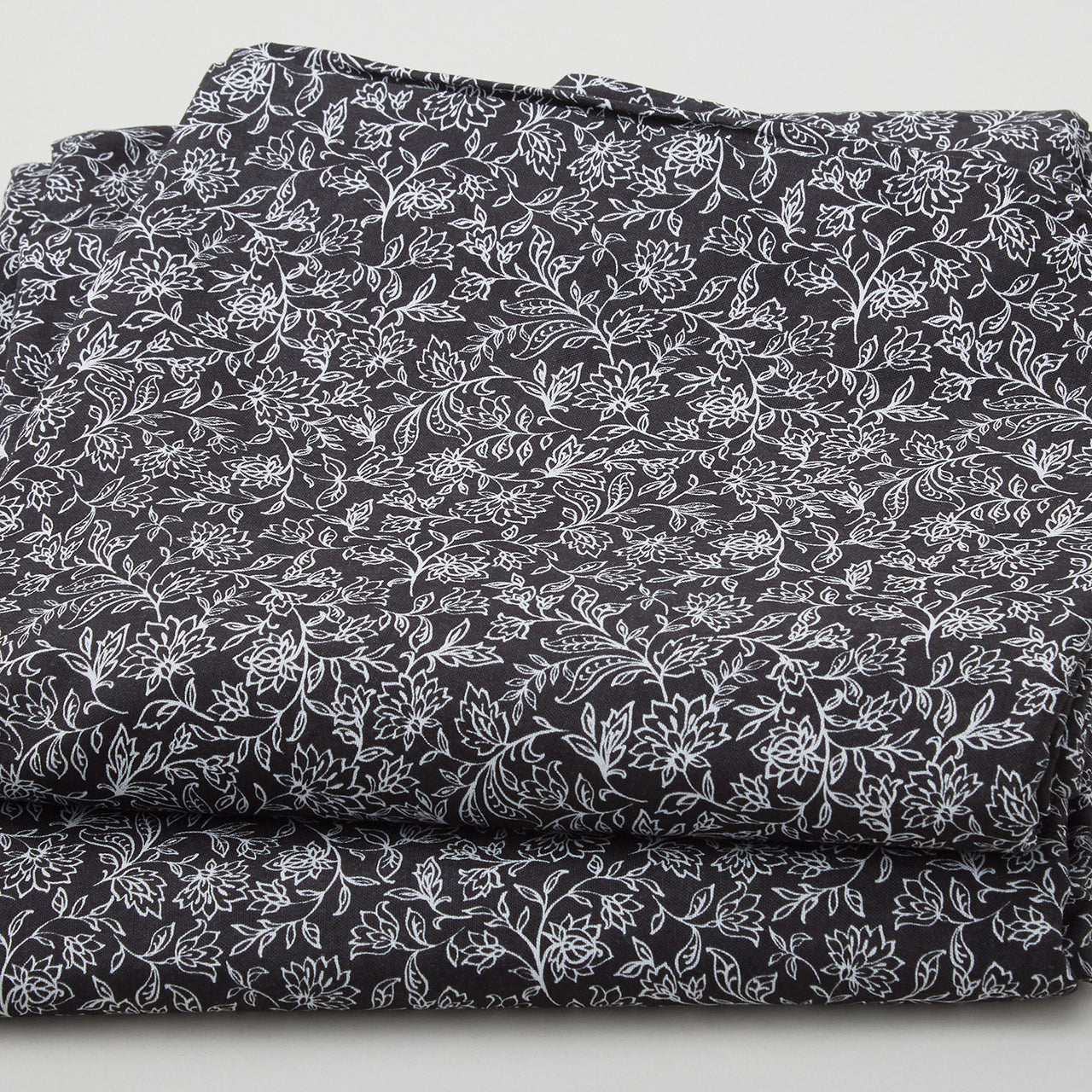 Widebacks - Linear Floral Black 108" 3 Yard Cut Primary Image