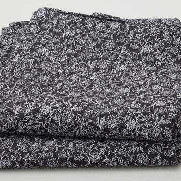 Widebacks - Linear Floral Black 108" 3 Yard Cut Primary Image