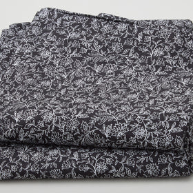 Widebacks - Linear Floral Black 108" 3 Yard Cut Primary Image