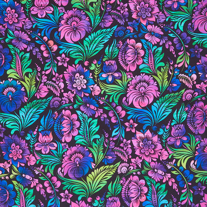 Vivid - Floral Jewel Yardage