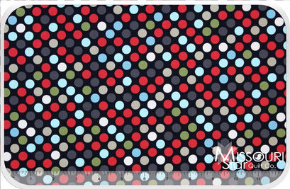 Serenity - Dots Black Yardage