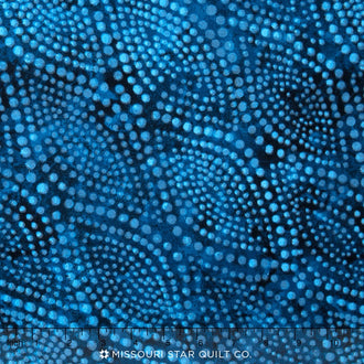 Wilmington Essentials - Diagonal Dots Tonal Bright Blue 108" Backing