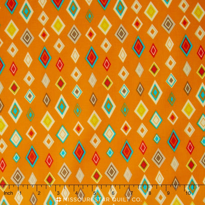 Boy Crazy - Diamond Orange Yardage