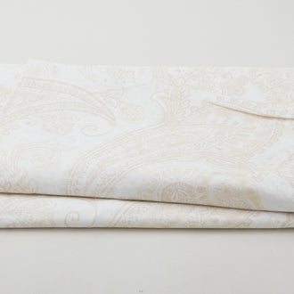 Parkside - Large Embroidered Paisley Cream 118" Wide 3 Yard Cut