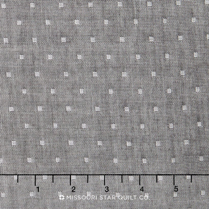 Double Gauze Chambray Dobby - Charcoal Yardage