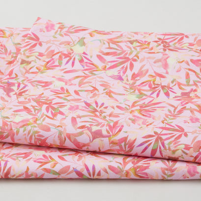 Florence - Leaves Peach 2 Yard Cut